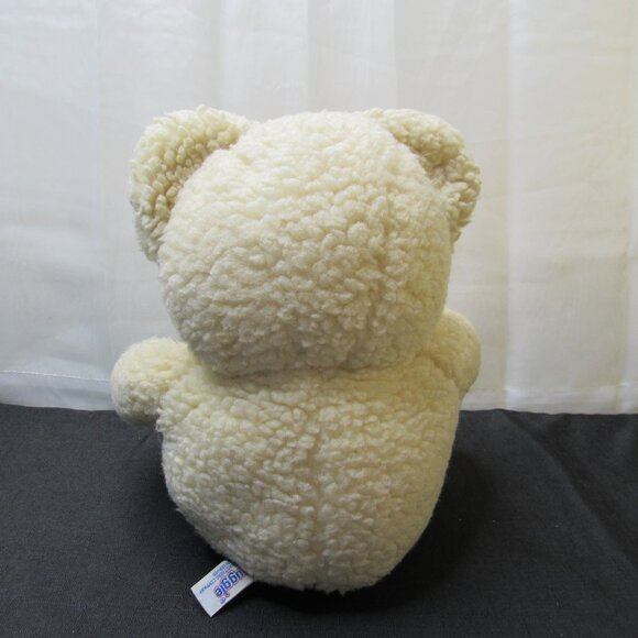 VINTAGE 1986 Russ Snuggle Bear Plush 15" Cream Ivory Teddy Fabric Softener Toy - Picture 6 of 11